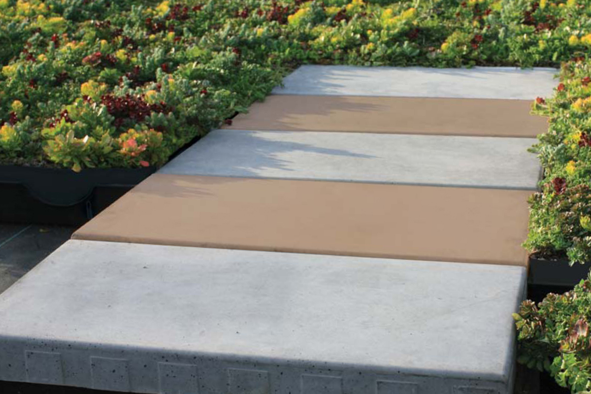 Introducing Roofstone The Integrated Paver Solution For The Liveroof Hybrid Green Roof System Liveroof
