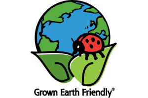 The Hortech Grown Earth Friendly logo.