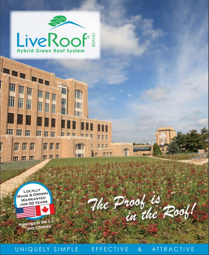 Cover of the most recent LiveRoof catalog.